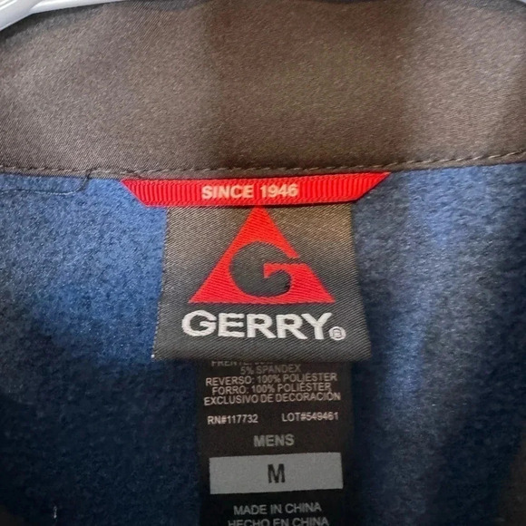 GERRY Mens Full Zip Mix Media Jacket - Picture 2 of 5